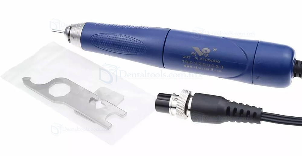 StrongDrill Q9T-R-M90000 Pieza de mano sin escobillas para micromotor dental de 50000RPM